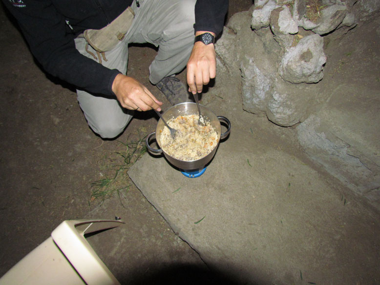 los ranchos que preparamos...solo el hambre se come esto